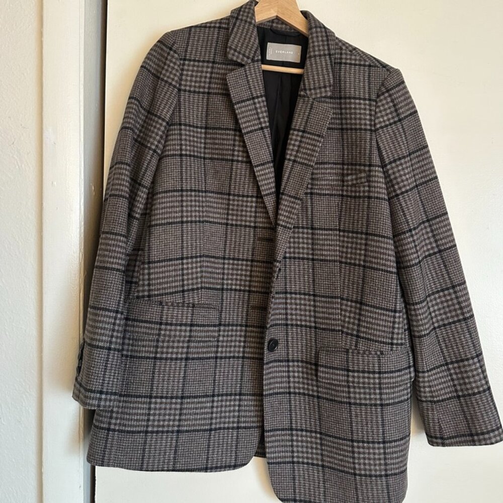 Everlane Women's 80's Oversized Houndstooth Blazer Size 8